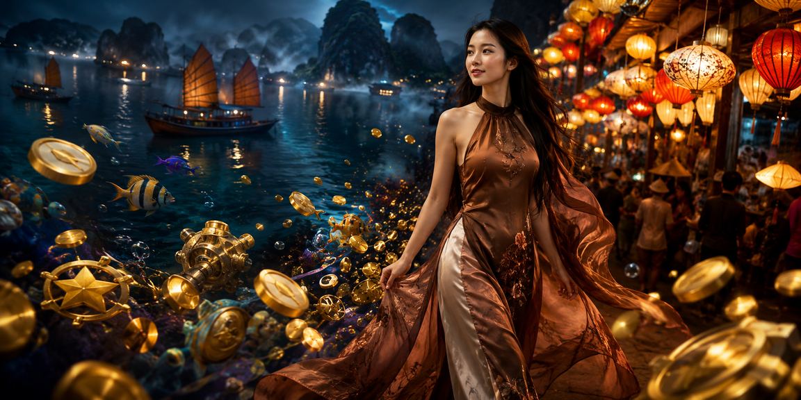 Không khí cá cược tại Hạ Long với áo dài và bối cảnh hiện đại